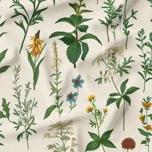 پارچه لباسی پارچه الف مدل کرپ بوگاتی طرح شاخ و برگ کد 4011442