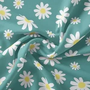 پارچه ملحفه مدل مخمل فلاور گرین کد 5011148