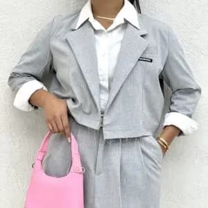 ست دو تیکه کت و دامن بانک