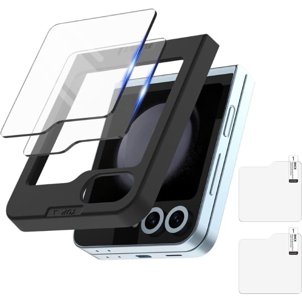 گلس شیشه ای آراری مدل Core مناسب Galaxy Z Flip 6 پک دو عددی