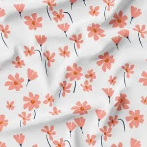 پارچه مخمل طرح گل و برگ کد 5012584