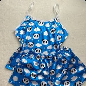 تاپ و شلوارک راحتی ساتن