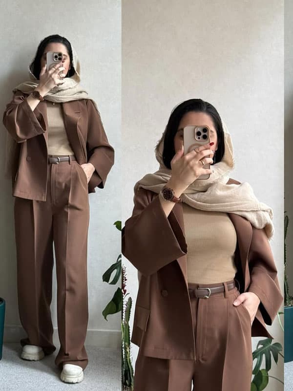 کت و شلوار زنانه مدل موکا