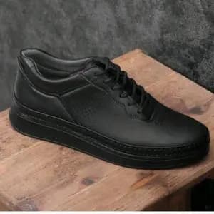 کفش کتونی مردانه مدل فروزان رنگ تمام مشکی