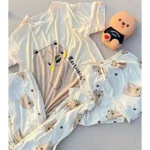 ست تابستانه ست لباس ست سه تیکه دخترانه وارداتی