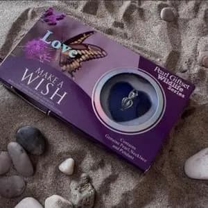 گردنبند مروارید عشق با صدف طبیعی