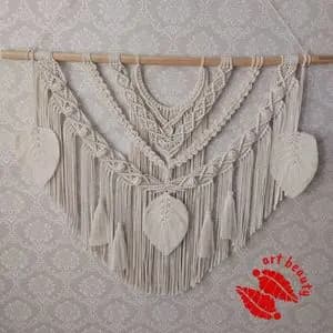 دیوارکوب لاکچری مکرومه بافی مدل مهرو