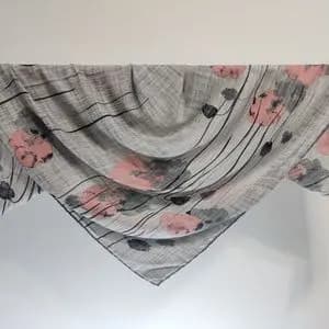 روسری زنانه نخی قواره 140 کد 127