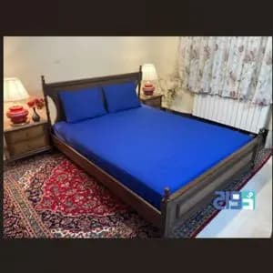 روتختی کشدار دونفره عرض 160 ساده رنگ سرمه ای