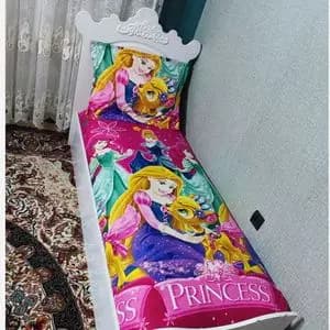 ملحفه کشدار تخت دخترانه طرح سیندرلا