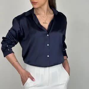 شومیز ساتن زنانه مدل آرشیدا