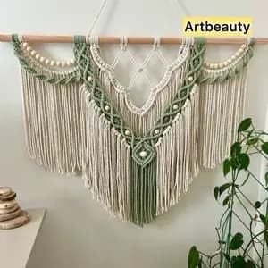 دیوارکوب لاکچری مکرومه طرح نگارینه