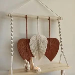 شلف مکرومه مدل برگ