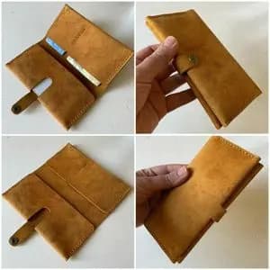 کیف پول چرم طبیعی کد 1023