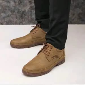 کفش مردانه رسمی مدل سبلان رنگ کرم