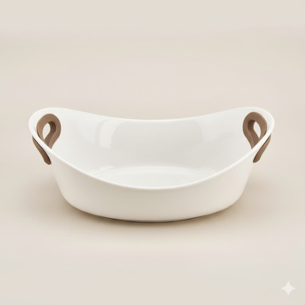 ظرف پخت و پز سرامیکی دسته سیلیکون یونیک کد 1070