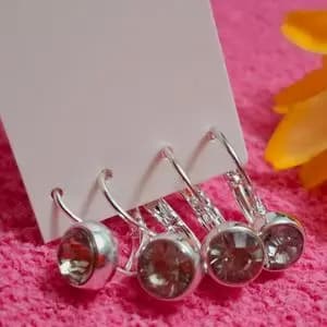 گوشواره استیل قفلی برند اکسسوریز