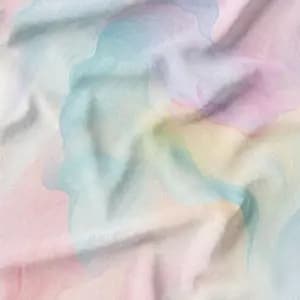 پارچه لباس پارچه الف مدل کرپ بوگاتی طرح آبرنگی کد 4011101