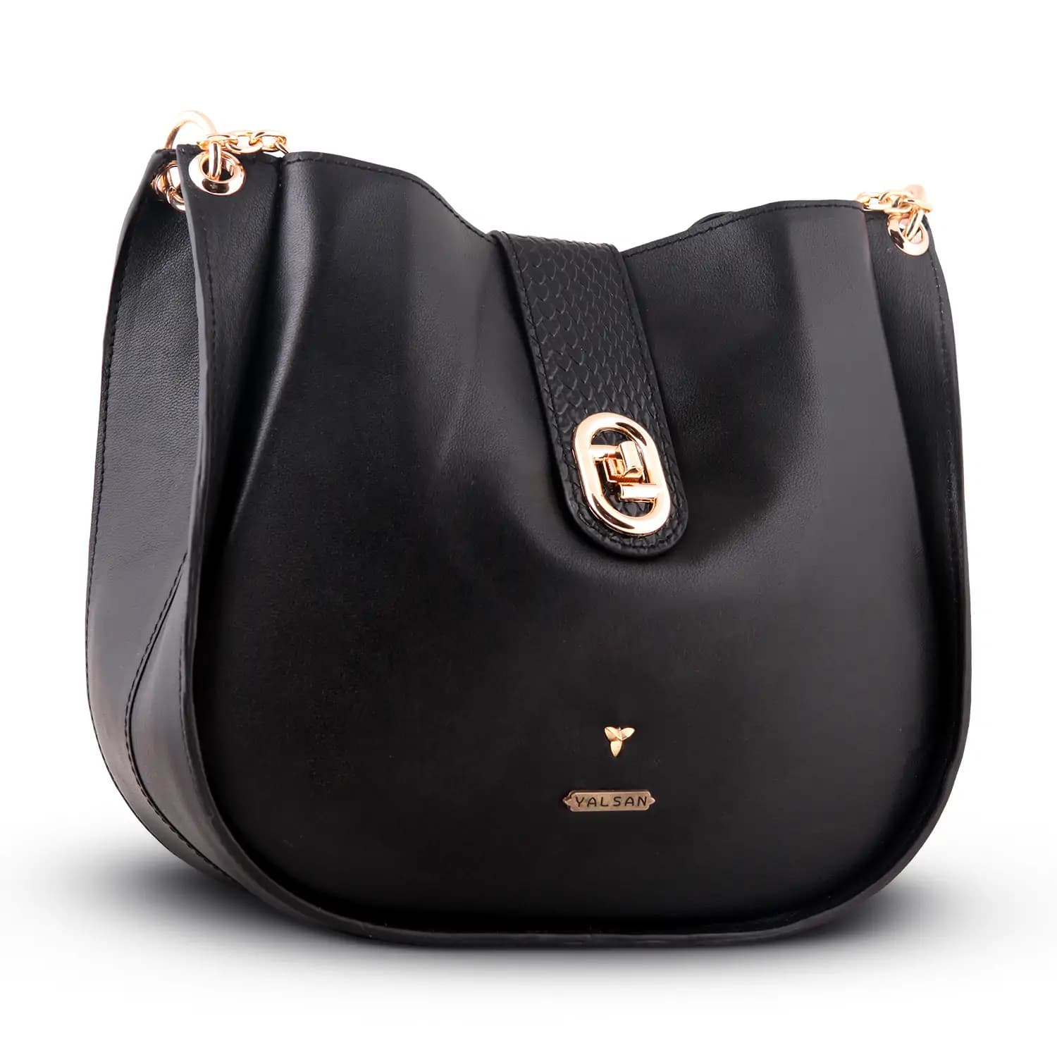 کیف دوشی زنانه چرم یلسان مدل لنا کد 101-MRV