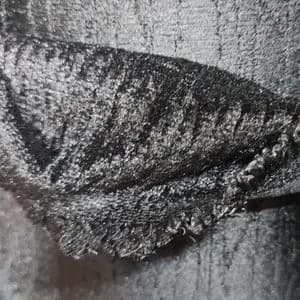 پارچه رومبلی مخمل مشکی گرم بالا