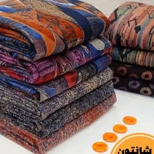 پارچه شانتون نخ اندونزی طرحدار