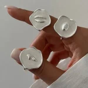 انگشتر ساحلی نقره ای هانا