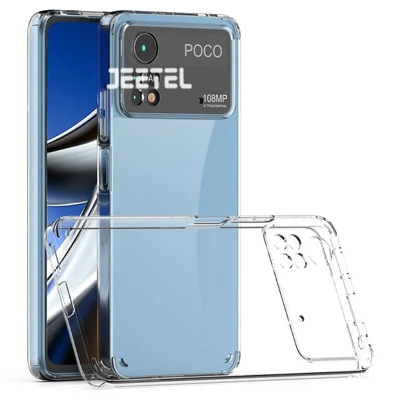 قاب گوشی Poco X4 Pro 5G مدل ژله ای طلقی محافظ لنزدار