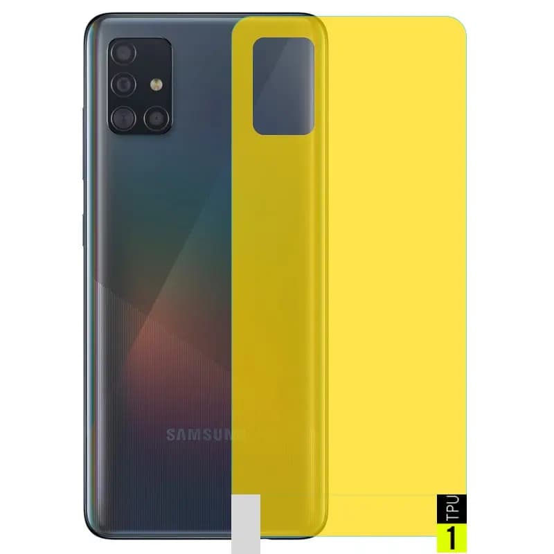 برچسب نانو پشت گوشی Samsung Galaxy A51 مدل فول کاور شفاف آنتی شوک