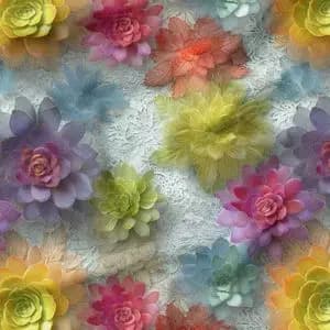 پارچه مخمل کوسن مبل پارچه باما طرح سه بعدی گل فانتزی کد 5013842