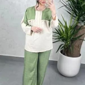 ست تونیک‌ شلوار ریش دار