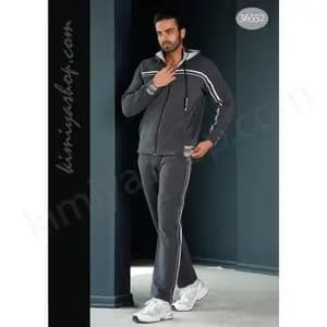 ست سویشرت و شلوار ورزشی مردانه کلاهدار تو کرک نوک مدادی