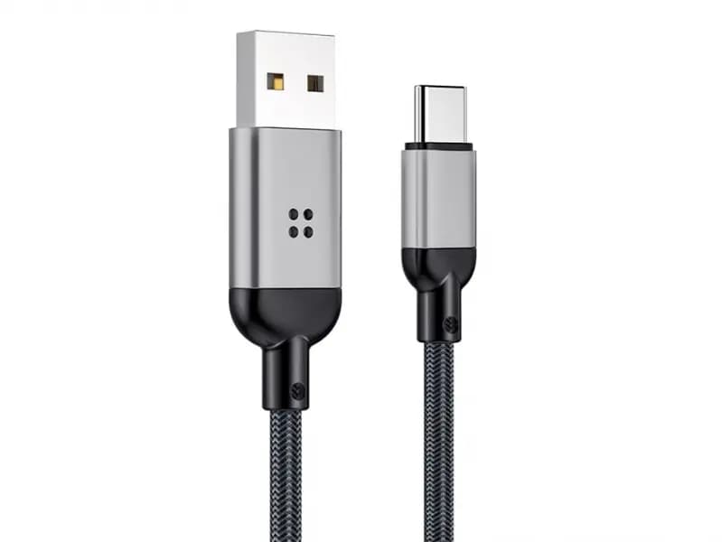 کابل تایپ سی رقص نور راک Rock R6 Type-C Cable 1M RCB0761