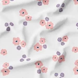 پارچه مخمل روبالشی طرح گل و برگ کد 5012654