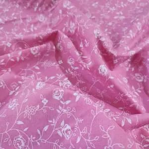 پارچه ملحفه طرح نازک آرا عرض 2 متر زمینه صورتی