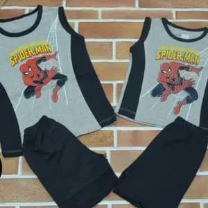 تیشرت و شلوارک اسپایدر من پسرانه جنس ملانژ و پنبه خنک
