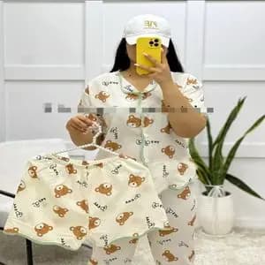 لباس زنانه دخترانه عروسکی وارداتی ست سه تیکه کیفیت عالی تن خور بی نظیر