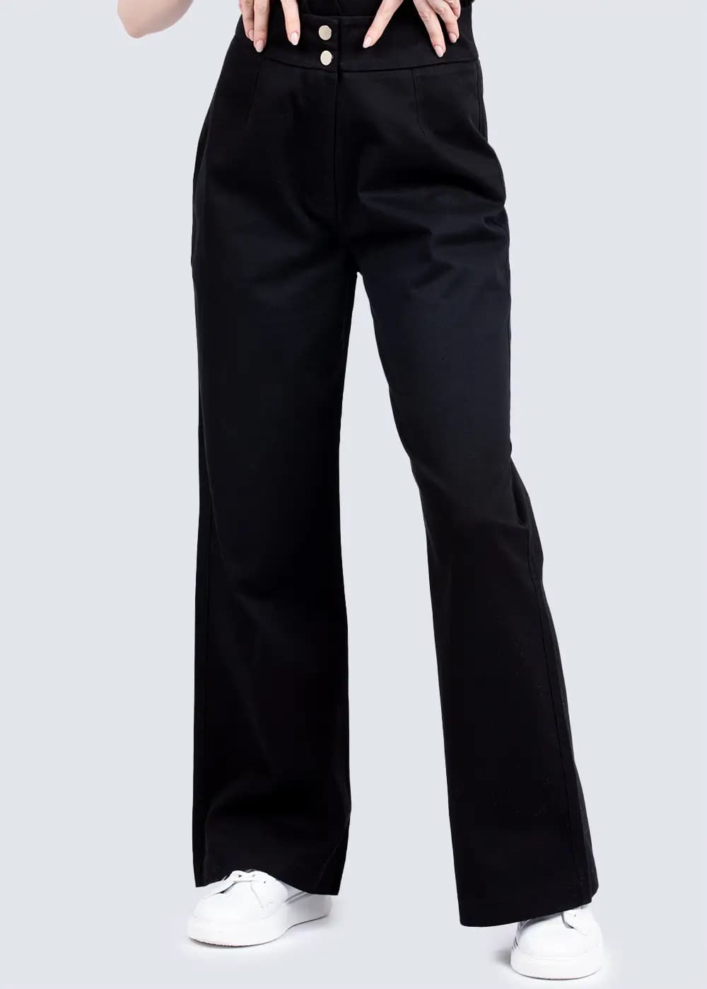 شلوار کتان بگ زنانه کد 66