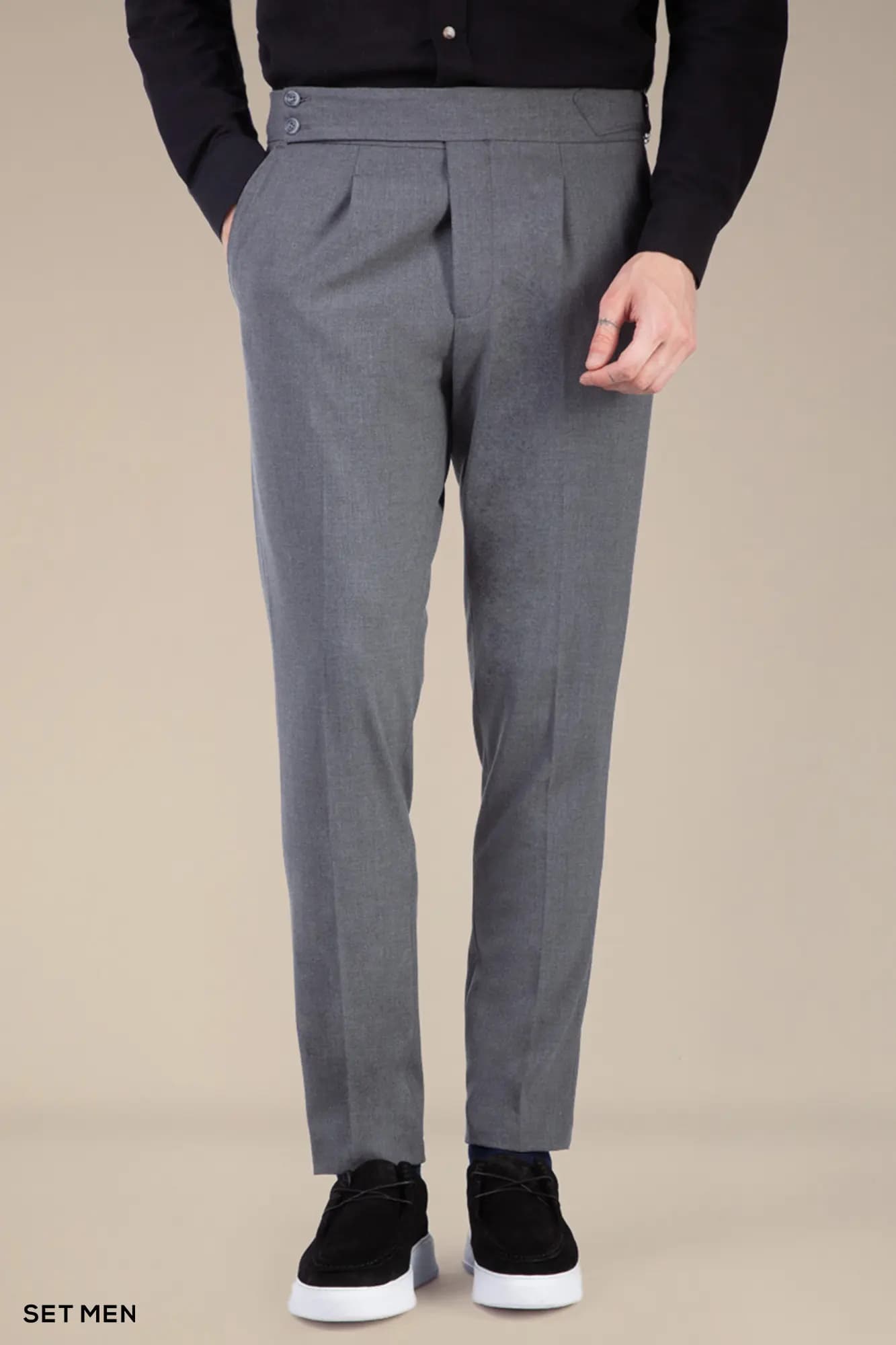 شلوار پارچه ای مردانه کمر ایتالیایی