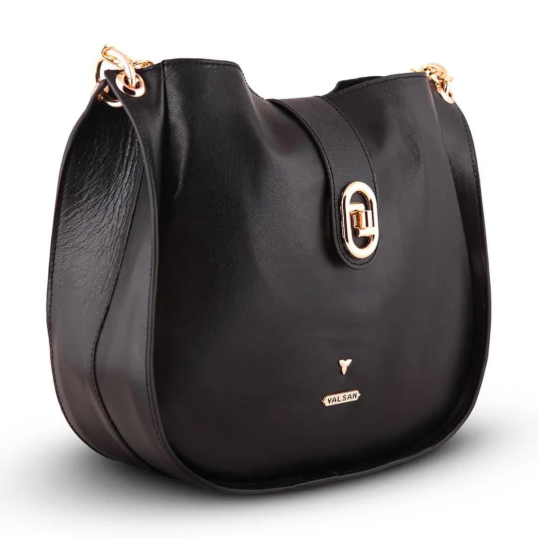 کیف دوشی زنانه چرم یلسان مدل لنا کد 101-HRM