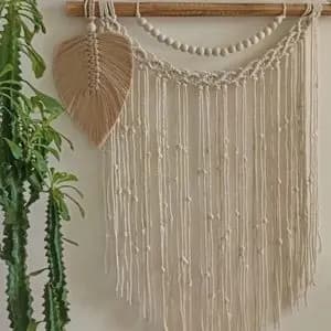 دیوار کوب مکرومه بافی مدل شاروین