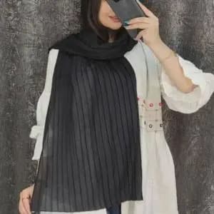 شال لنین پلیسه مربعی