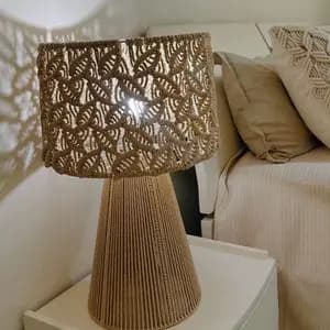 آباژور رومیزی مکرومه