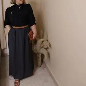 دامن زنانه بلند خالدار