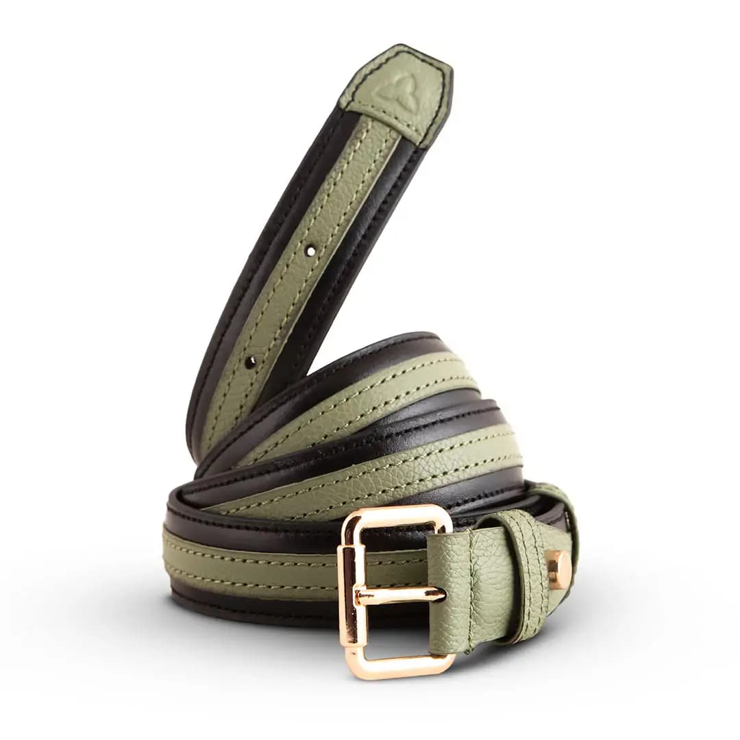 کمربند زنانه چرم یلسان مدل لارن کد 139-MC