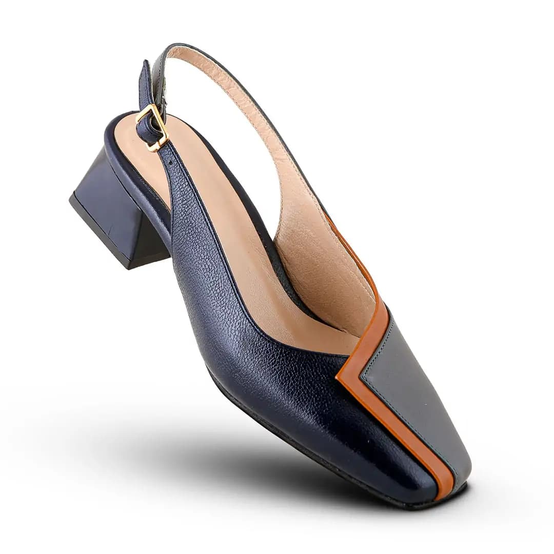 کفش پاشنه دار زنانه چرم یلسان مدل آنه مور کد 650-MC