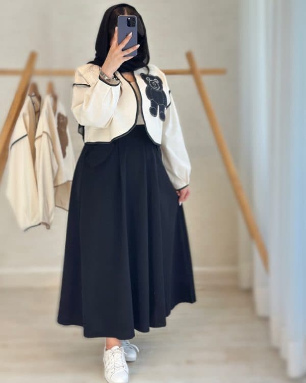 کت و دامن زنانه مدل خرسی