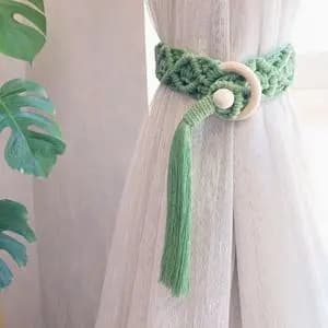 هولدر پرده مکرومه لوزی‌ طرح نو