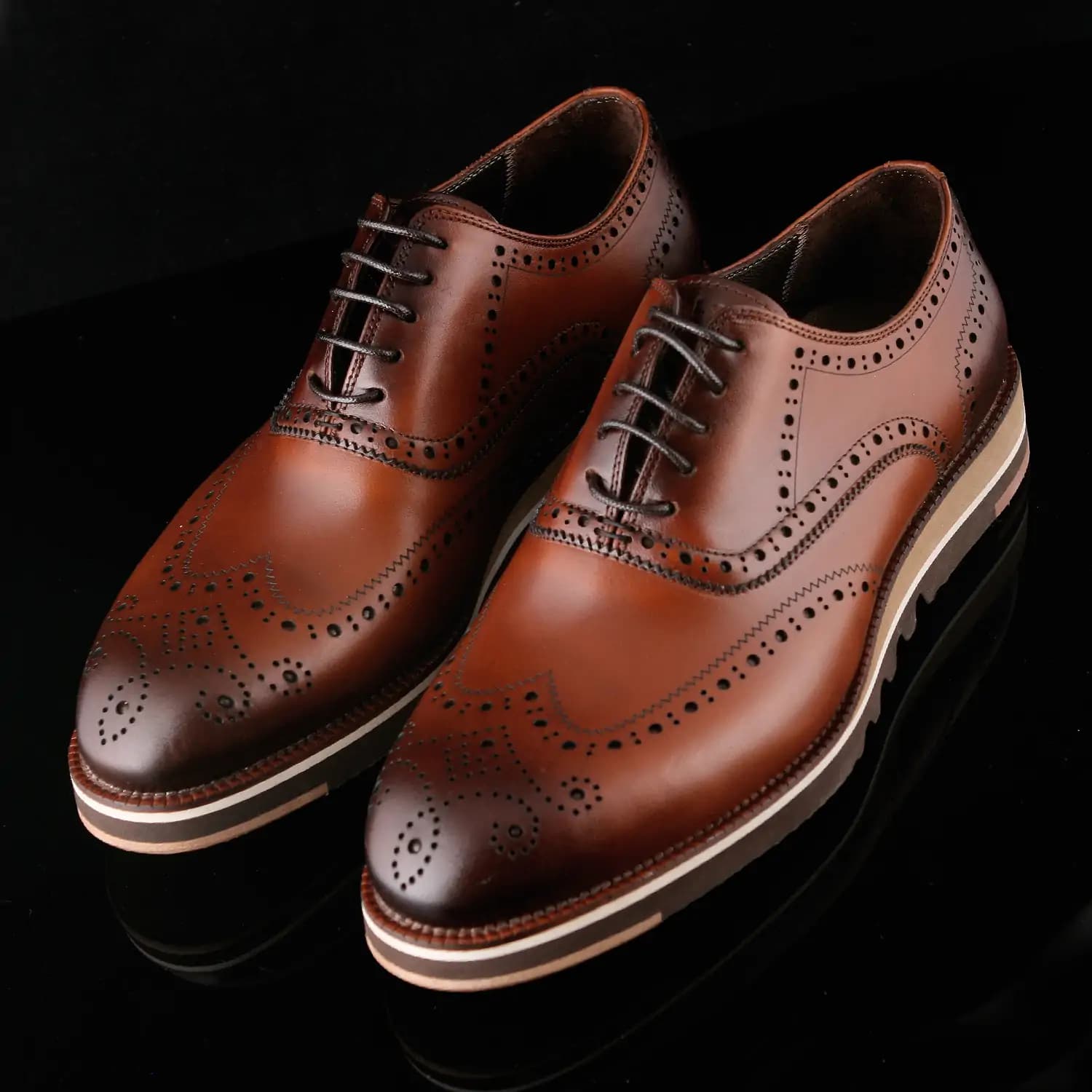 کفش رسمی مردانه چرم یلسان مدل جاسپر کد 546-GN