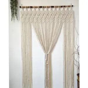 پرده دکوراتیو مکرومه بافی مدل بهار