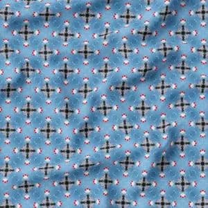 پارچه لباسی طرح دار پارچه الف مدل کرپ بوگاتی طرح فانتزی کد 4011472